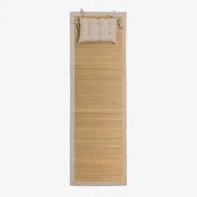 Neila Strandmat Met Kussen Tapioca Beige - Sklum