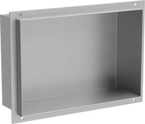 Mexen X-Wall-NR nisvak plank zonder rand 30 x 20 cm, inox - 1911302010