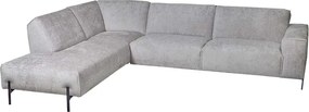 Hoekbank - Höft - links - stof Fusion grijs 149