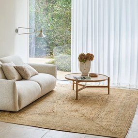 Vloerkleed in jute, handgevlochten, Hempy