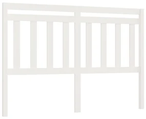 vidaXL Hoofdbord 140x4x100 cm massief grenenhout wit
