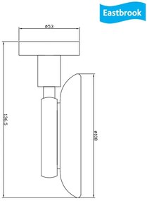 Eastbrook Genoa messing zeepschaaltje chroom