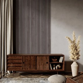 AkuPanel 240 cm Walnoot   - Akoestische panelen