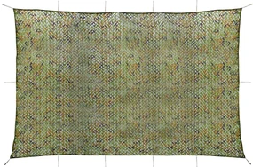 vidaXL Camouflagenet met opbergtas 6x7 m groen