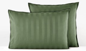 Kussensloop in gewassen katoensatijn met 118 draden, streep Victor