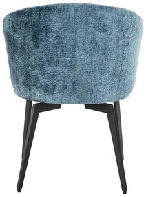 Richmond Interiors Amphara Eetkamerstoel Hotel Chique Stijl Blauw Chenille