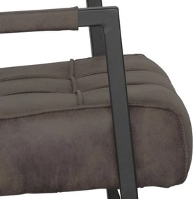 Eetkamerstoel - Jupiter - stof Cowboy retro lederlook antraciet