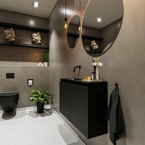 Mondiaz Ture 80cm toiletmeubel urban met wastafel urban links geen kraangat