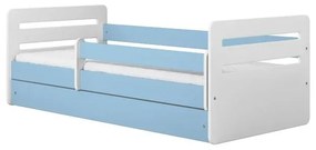 Peuter Blauw Eenpersoonsbed Kami - Voor kinderen Kinderen Peuter Junior 5056231741804 Children's Beds Home, 140x80, Ja, Matras van schuim/latex van 10