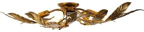 Vintage plafondlamp antiek goud 5-lichts - Linden
