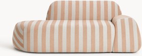 Gestreepte bank Wolke (2-zits) met chaise longue