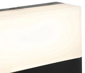 Moderne buitenwandlamp zwart IP44 incl. LED - Dualy Modern IP44 Buitenverlichting