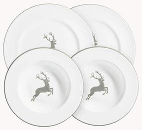 Handgemaakte serviesset Grey Deer, 2 personen, 4-delig