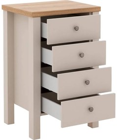 Goossens Ladekast Riviera, Commode 4 laden 52 cm breed