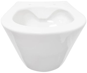 Mueller Filo randloos toilet 53cm glans wit met dikke softclose zitting