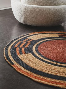 Vloerkleed Sahara jute rond | Benuta
