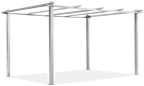 Barbados 3 x 4 m wit Garden Point metalen terras pergola frame