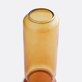 Vaas in glas H24 cm, Oryo