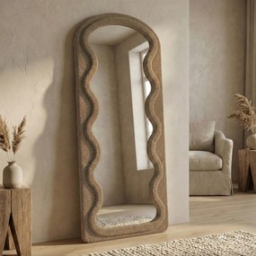 Teddy Spiegel Organische Vorm Lichtbruin - 70x170cm