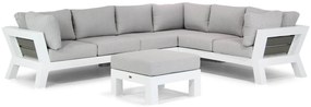 Loungeset tuin 6 personen Aluminium Wit Santika Furniture Santika Yovita