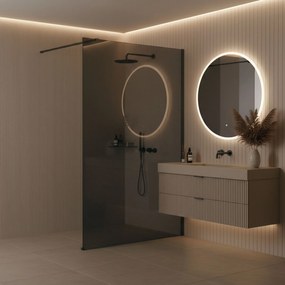 Walk-in douchewand Rea Flexi Grey / Titan 100