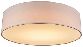 Stoffen Plafondlamp roze 40 cm incl. LED - Drum LED Modern rond Binnenverlichting Lamp