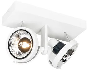 Moderne Spot / Opbouwspot / Plafondspot wit 2-lichts - Master 111 Modern GU10 Binnenverlichting Lamp
