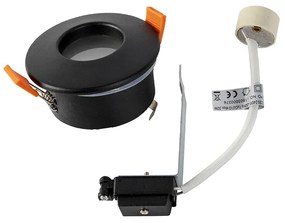 Set van 6 Moderne inbouwspot zwart IP44 - Gap