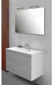 Nemo Go Roxanne set 80 cm meubel compleet wit hoogglans met onderbouw tablet spiegel en verlichting SKU 926609