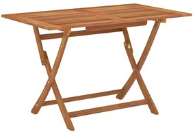 vidaXL Tuintafel inklapbaar 120x70x75 cm massief eucalyptushout