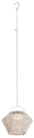 Buitenlamp Bohemian tafellamp beige incl. LED 3-staps dimbaar IP54 solar oplaadbaar - DucoBohemian IP54 Bohemian Buitenverlichting rond