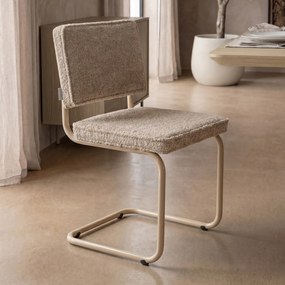 Zuiver Ridge Soft Retro Design Stoel Teddy Beige