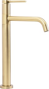 Wastafelkraan Rea Lugano Gold Brush High