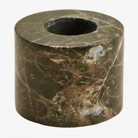 Set Van 2 Kandelaars Van Natuurlijk Seravento-steen Groen Marmer Forest - Sklum