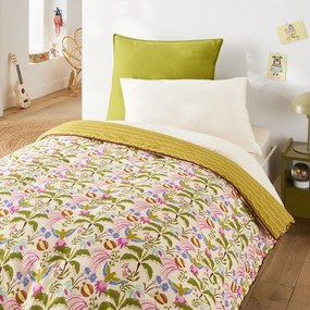 Gewatteerd kinderdekbed met print, van gewassen katoen, ELYA