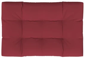 vidaXL Zitkussen gestoffeerd wijnrood 120 x 80 x 10 cm