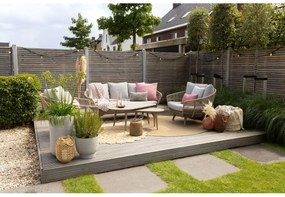 Stoel-bank loungeset Intenso  | 5 personen | Loungeset Old Teak Greywash | Wicker (vlechtwerk) | Kees Smit Tuinmeubelen