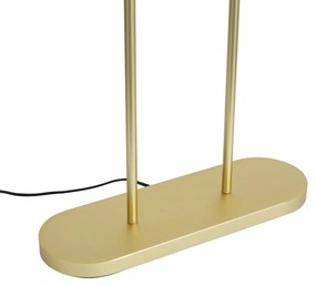 Moderne vloerlamp messing - Thijmen