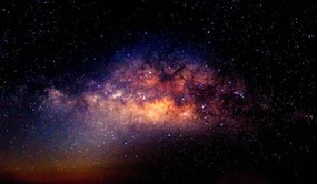 Foto Center Milky way galaxy with stars, AvigatorPhotographer