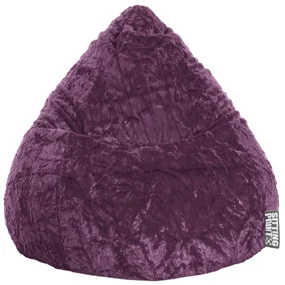 Kinder Zitzak BeanBag Fluffy L - Aubergine