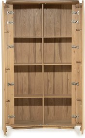 Hoge Design Kast Eikenhout Naturel - 120x50x210cm.