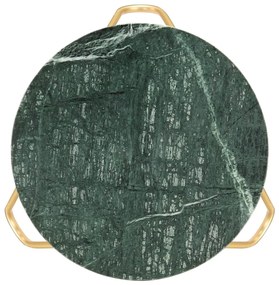 vidaXL Salontafel 40x40x40 cm echt steen met marmeren textuur groen