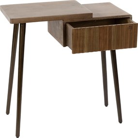 Houten Nachtkastje Met Lade Rechts - 60x30x61cm.