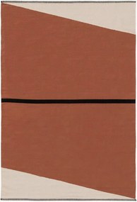 Handgeweven laagpolig katoenen vloerkleed Lenny