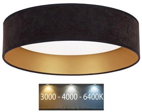Brilagi - LED Plafond Lamp VELVET LED/24W/230V 3000/4000/6400K zwart/goud