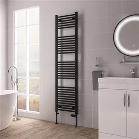 Eastbrook Biava multirail handdoekradiator 45x170cm 843W zwart mat