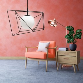 Hanglamp APP1022-1CP zwart wit