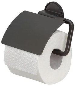 Tiger Tune Toiletrolhouder - met klep - zelfklevend - zwart 1326638946