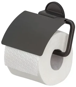 Tiger Tune Toiletrolhouder - met klep - zelfklevend - zwart 1326638946