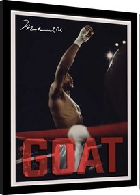 Ingelijste poster Muhammad Ali - GOAT